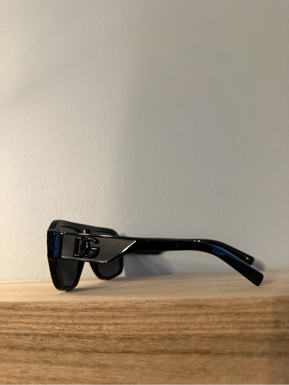 Dolce & Gabbana Glossy Black Square-Edge Sunglasses - Picture 5 of 7